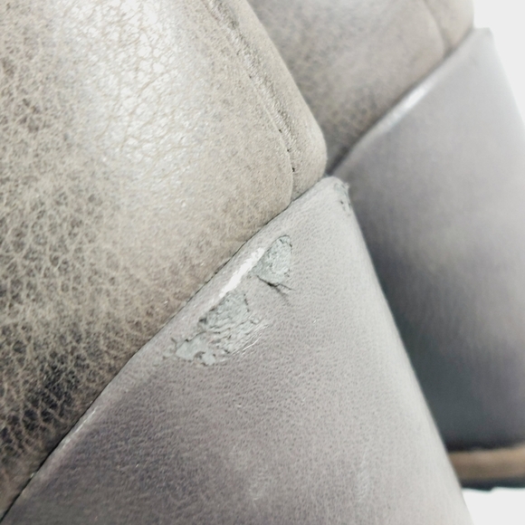 Susina Brown Leather Side Zipper Wedge Ankle Boots V680 - Picture 12 of 13